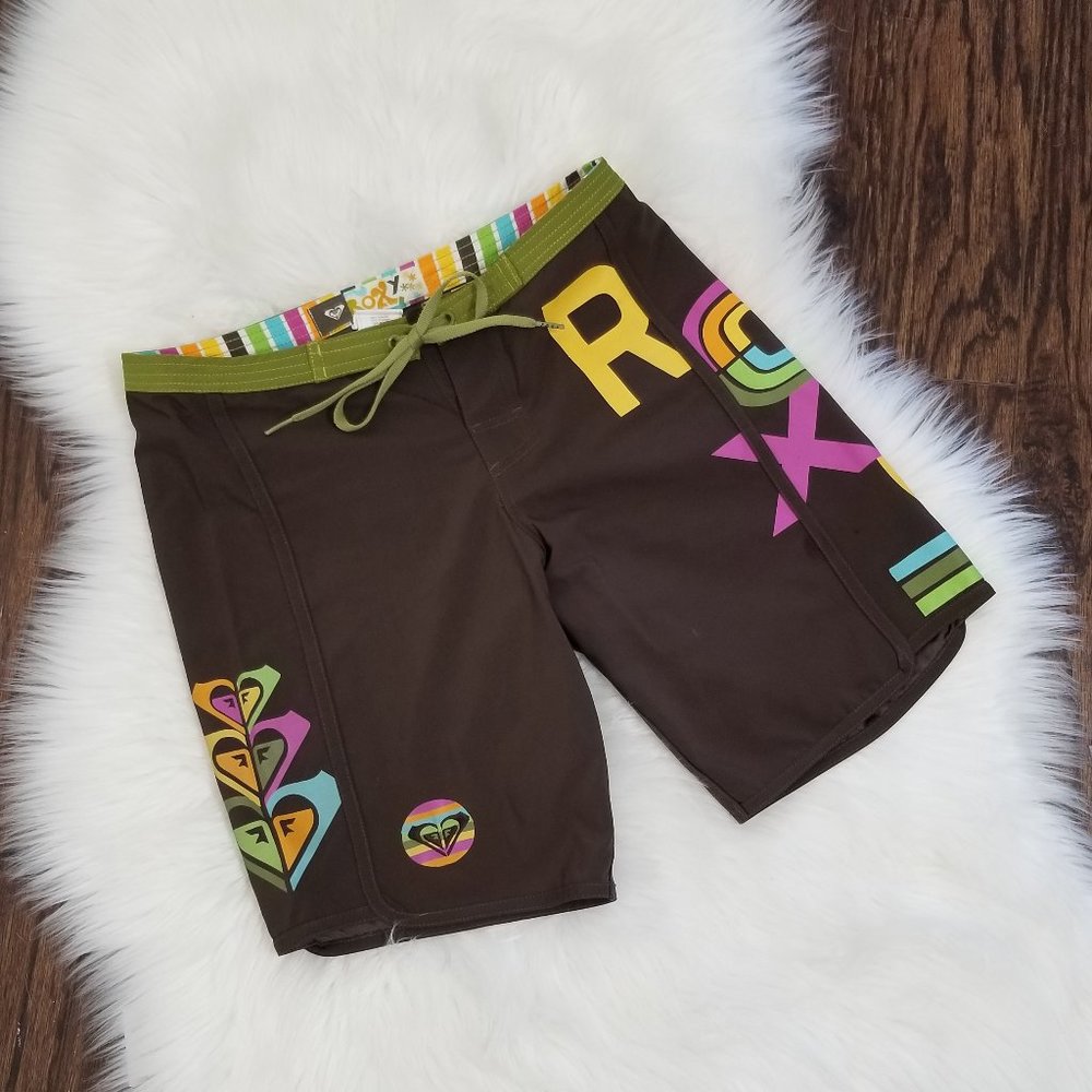 Roxy | Board Short Surf Wear Spell Out Brown 0